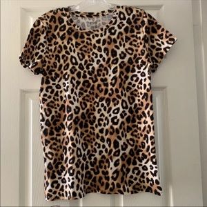 PINK Victoria’s Secret Leopard Tee - NEW